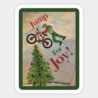 MTB Jump For Joy!! Sticker